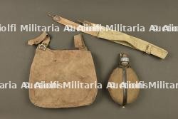 Equipement allemand sac à pain, bretelle et bidon. German equipment set including bread bag, sling and canteen — photo 1