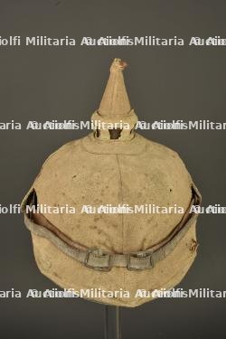 Casque à pointe bavarois avec son couvre casque retrouvés à Farbus. Bavarian pickelhaube with its helmet cover recovered at Farbus — photo 15
