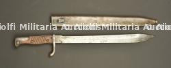 Baïonnette allemande 98-05 dents de scie meulées. German 98/05 bayonet with ground sawback