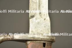 Baïonnette allemande 98-05 dents de scie meulées. German 98/05 bayonet with ground sawback — miniature 2
