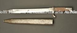 Baïonnette allemande 98-05 dents de scie meulées. German 98/05 bayonet with ground sawback — photo 6
