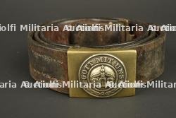 Ceinturon allemand avec boucle M1895 de la Marine Impériale. German belt with Imperial Navy Model 1895 buckle