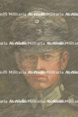 Huile sur toile d'un sous-officier pilote bavarois. Oil painting on canvas of a Bavarian pilot NCO. — miniature 4