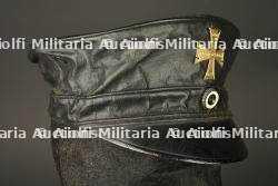 Casquette de Landsturm prussien en toile cirée. Prussian Landsturm visor cap in oilcloth — photo 7