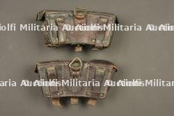 Lot de 2 cartouchières allemandes M1909. Lot of two German Model 1909 ammunition pouches — miniature 4