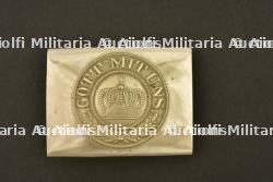 Boucle prussienne blanche. White Prussian belt buckle — photo 1