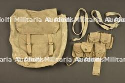 Cartouchière anglaise Mills pattern 1908 et large pack. British Mills Pattern 1908 ammunition pouch and large pack