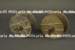 Lot de 2 rouleaux de chargeurs tambours de MG 08-15. Lot of two loading strips for MG08-15 drum magazines.
