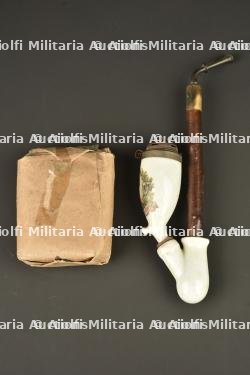 Pipe Kronprinz et paquet de tabac allemand. Kronprinz pipe and German tobacco packet — photo 6