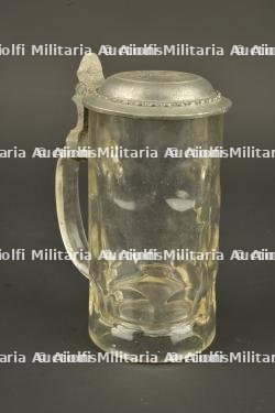 Lot allemand chope, quart et couverts. German lot including stein, drinking cup and cutlery — miniature 4
