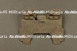 Support de bouclier pour affût traineau de mitrailleuse allemande MG08. Shield support for German MG08 sled mount.