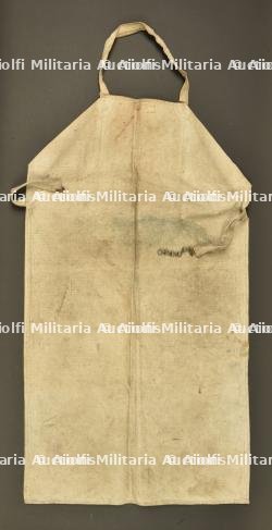 Tablier de travail allemand avec étiquette mitrailleur. German work apron with machine gunner label
