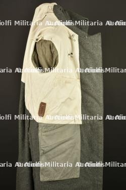 Capote allemande feldgrau M1915 d'un artilleur bavarois. German feldgrau Model 1915 greatcoat of a Bavarian artilleryman. — miniature 4