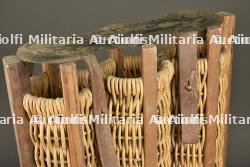 Panier en osier pour 3 coups de 77mm allemand. Wicker basket for three German 77 mm shells. — miniature 3