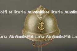 Casque Adrian 1926 infanterie coloniale. Adrian helmet, 1926 pattern, colonial infantry.