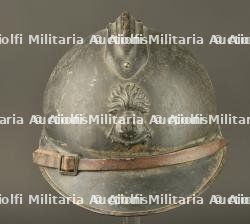 Casque Adrian 1915 troupes coloniales. Adrian helmet, 1915 pattern, colonial troops.