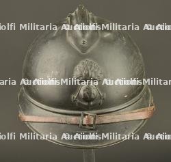 Casque Adrian 1915 troupes coloniales. Adrian helmet, 1915 pattern, colonial troops.