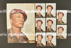 Ensemble d'autographes de Parachutistes FFL. Grouping of autographs from Free French parachutists.