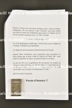Briquet Dupont de Pierre Guillaume alias Crabe Tambour. Dupont lighter belonging to Pierre Guillaume known as Crabe Tambour.