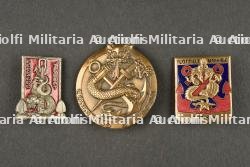 Ensemble insignes marine en Indochine. Grouping of French Navy insignia from Indochina.