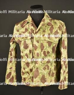 Veste HBT camouflée British Made. British-made camouflage HBT jacket.