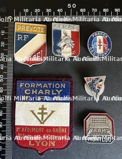 FRANCE Dpt69 INSIGNES FFI. France FFI insignia Department 69