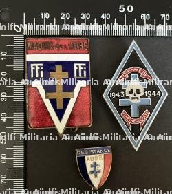 FRANCE Dpt10 et 12 INSIGNES FFI. France FFI insignia Departments 10 and 12