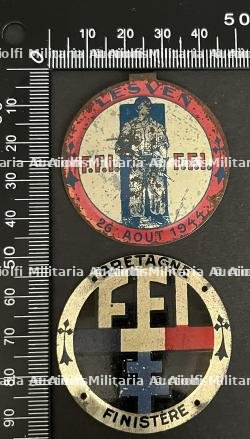 FRANCE Dpt29 INSIGNES FFI. France FFI insignia Department 29