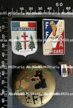 FRANCE Dpt39 et 88 INSIGNES FFI. France FFI insignia Departments 39 and 88