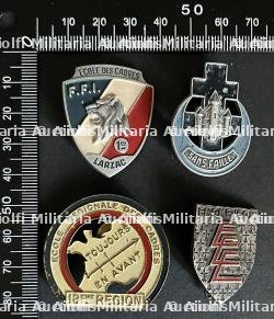 FRANCE INSIGNES ECOLES FFI. France FFI Schools insignia
