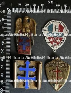 FRANCE INSIGNES ECOLES FFI. France FFI Schools insignia