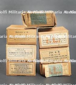 Boites pour cartouches de Mauser. Cartridge boxes for Mauser ammunition.