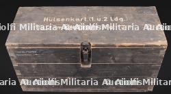 Caisse 3 douilles 15,2 cm KH 433/1 . Crate for three 15.2 cm KH 433/1 cartridge cases