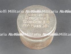 Boite pour gargousse de poudre WH. Propellant charge case for Wehrmacht artillery.