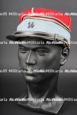 Képi de lieutenant 14ème chasseurs. Second lieutenant’s képi, 14th Chasseurs.