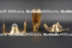 Lot artisanat de tranchées. Lot of trench art