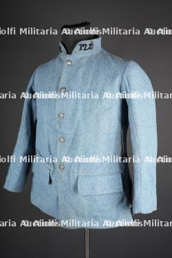 Vareuse bleu horizon 1914 122ème RI. Horizon-blue tunic, Model 1914, 122nd Infantry Regiment