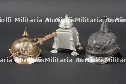 Lot artisanat de tranchées encriers. Lot of trench-art inkwells