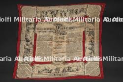 Mouchoir d'instruction militaire N°10 infanterie coloniale. Military instruction handkerchief No. 10, Colonial Infantry