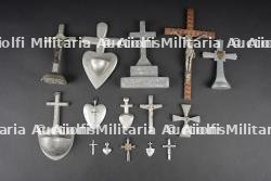 Lot artisanat de tranchées religieux. Lot of religious trench art