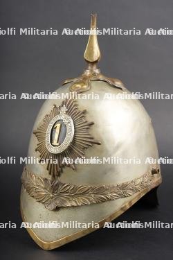Casque britannique M1871 troupe du 1st Royal Dragoon. British M1871 helmet, other ranks, 1st Royal Dragoon