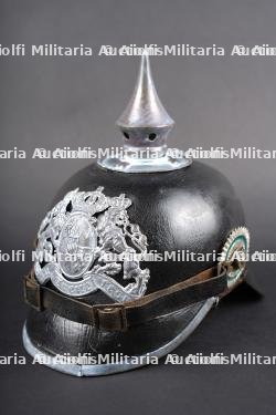 Casque à pointe M1915 Bavarois du 14JR. Bavarian M1915 pickelhaube of Infantry Regiment 14 (JR 14)