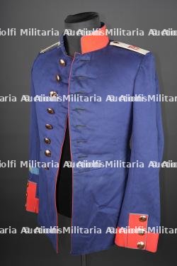 Tunique du JR79 de Hanovre bande de bras Gibraltar. Tunic of Hanoverian Infantry Regiment 79 (JR 79) with Gibraltar cuff title