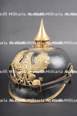 Casque à pointe M1895 du RJR60 de Haguenau. M1895 pickelhaube of Reserve Infantry Regiment RJR 60, Haguenau