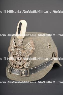 Rare Tschako en feutre du JB10 de Hanovre. Rare felt tschako of Hanoverian Jäger Battalion 10 (JB 10)