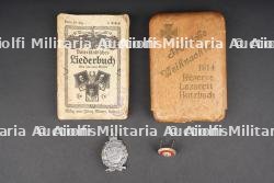 Hesse cocarde, étui à cigares et insigne. Hessian cockade, cigar case and badge