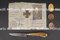 Mecklenburg Schwerin médailles et document. Mecklenburg-Schwerin medals and document