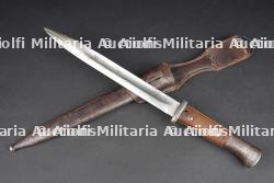 Baïonnette allemande 84-98 avec porte fourreau. German 84/98 bayonet with frog
