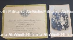 Carton d'invitation au Gala du Kaiser pour le Generalmajor von Michaelis. Invitation card to the Kaiser’s gala for Generalmajor von Michaelis
