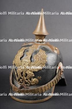 Casque à pointe M1860 du JR76 de Hambourg. Pickelhaube M1860 of JR76 from Hamburg